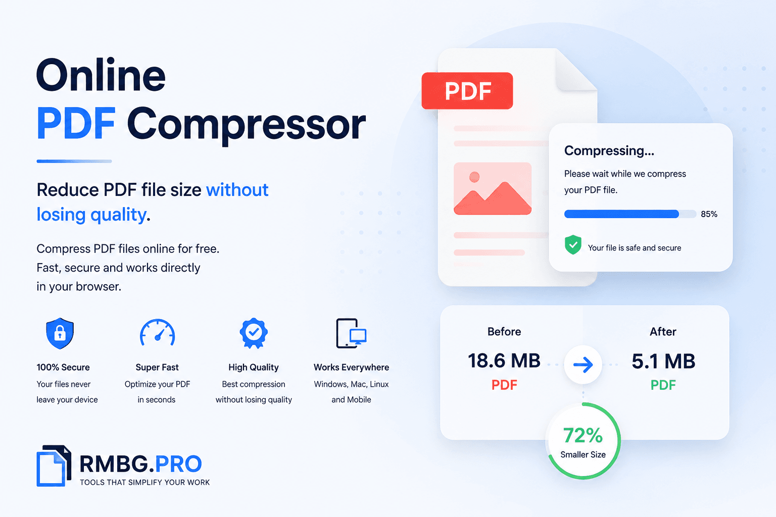 Online PDF Compressor – Compress PDF Files Free Without Losing Quality