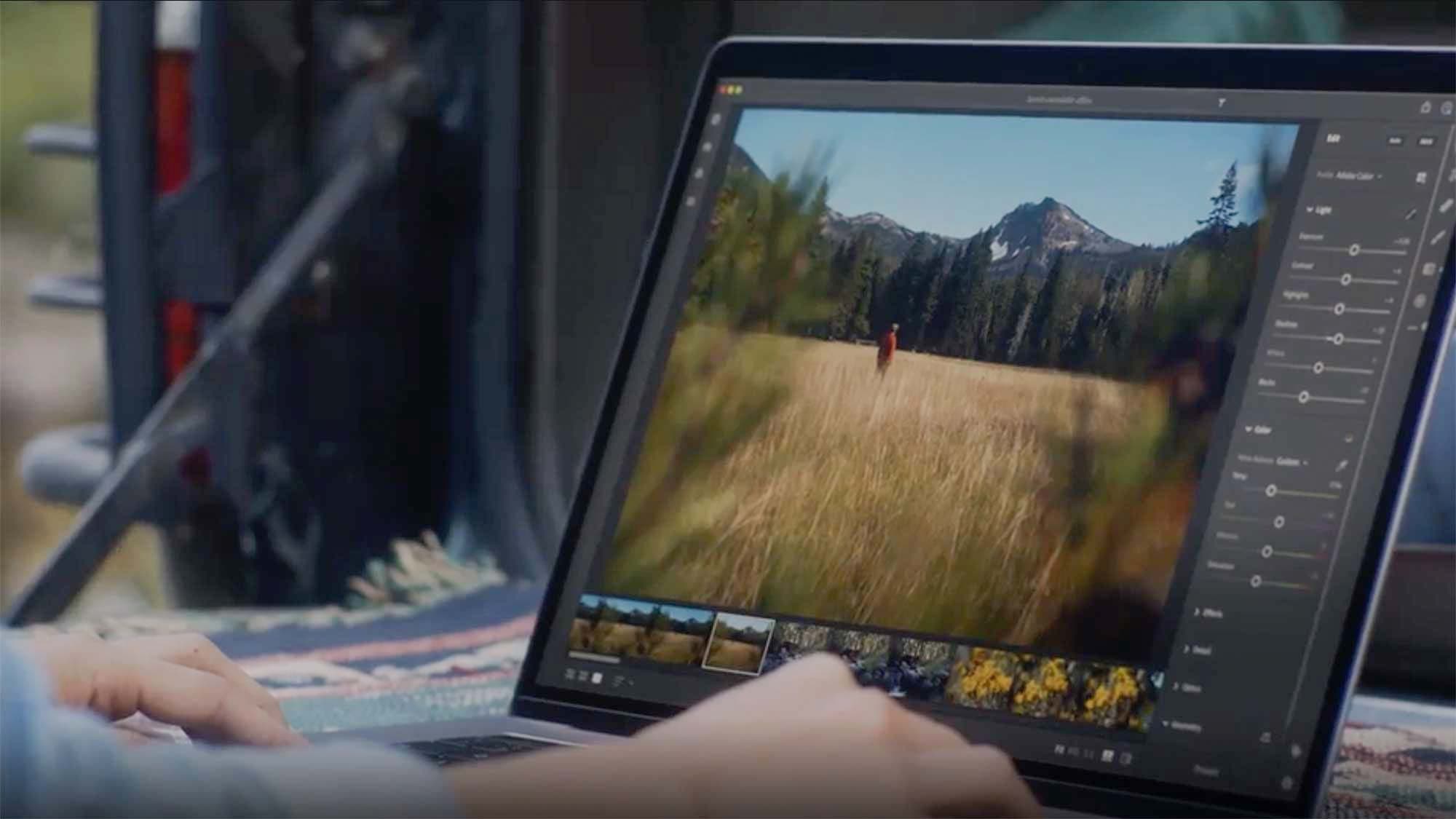 Portrait retouching example